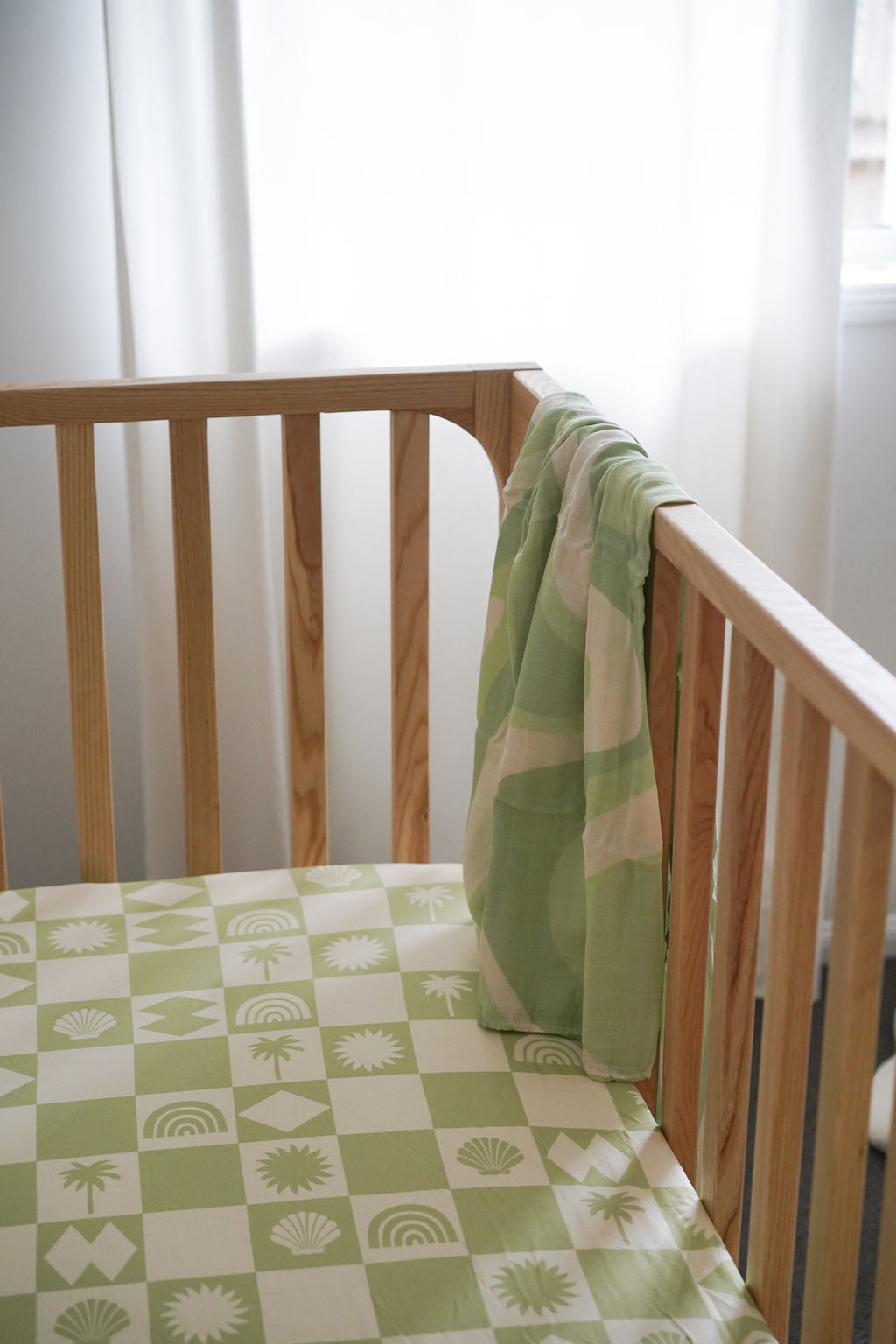 Sage green clearance cot sheets